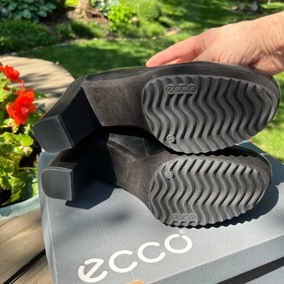 🖤ECCOPARNU PLATFORM BLACK ANKLE BOOTS 41 10-10.5